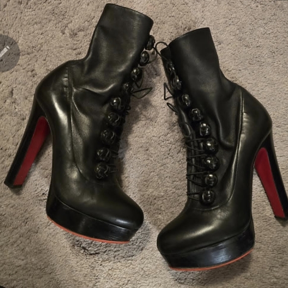 Christian Louboutin Shoes - *SOLD* CHRISTIAN LOUBOUTIN Chasseresse 140 Calf/CuoioSize 38